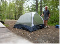 It was foggy today so I elected to camp out and wait for clear skies.  Thanks for the tent Jen.